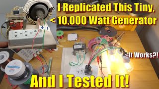 10KW Generator From Simple Parts? - Built, Explained, and Tested!