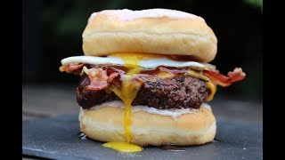 LUTHER BURGER (DONUT-BURGER) - english Grill- and BBQ-Recipe - 0815BBQ
