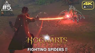 Part 5 - FIGHTING SPIDERS !! | Hogwarts Legacy PS5™ Walkthrough Gameplay (No Commentary)