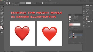 How to make the heart Emoji in ADOBE ILLUSTRATOR