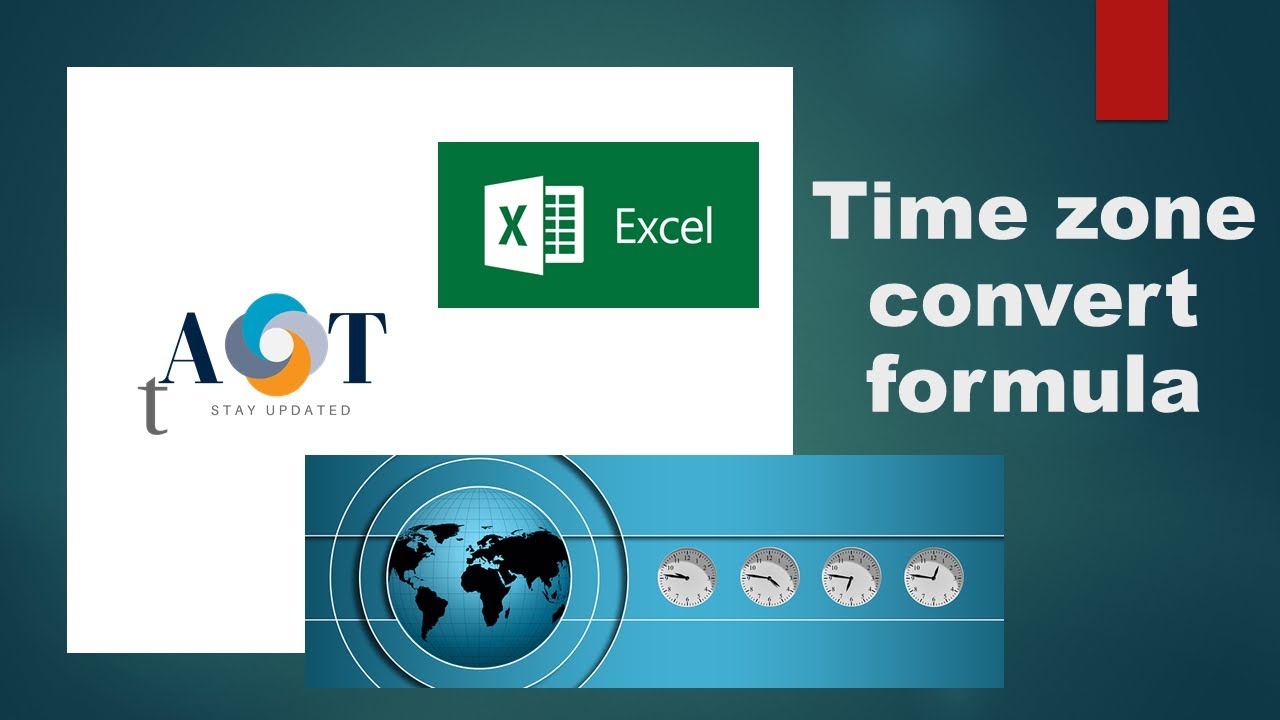 Excel Timezone Convert Formula | How To Convert Time From One Timezone To Another In Excel