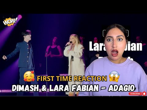 EPIC DUO !!! Lara Fabian ft Dimash Qudaibergen - Adagio - First time REACTION