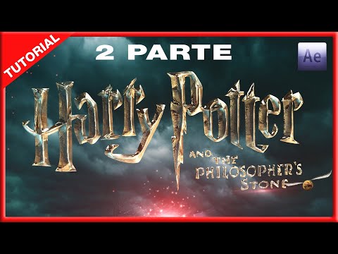 2 PARTE TEXTO HARRY POTTER TUTORIAL/ PHOTOSHOP & AFTER EFFECT/ COMPOSICION Y ANIMACION
