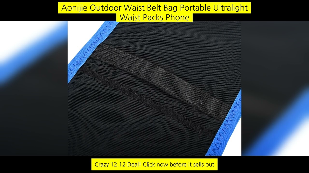 Aonijie Outdoor Waist Belt Bag Portable Ultralight Waist Packs Phone Holder