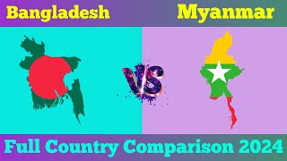 Bangladesh Vs Myanmar Country Comparison 2024 | Country Comparison #comparison #country_comparison