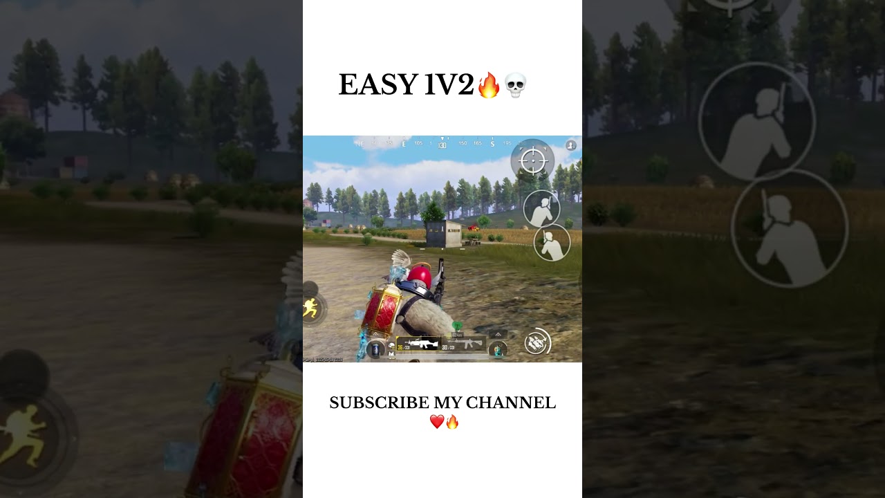 EASY 1v2 💀🔥 || CAR RUSH ON ME           #bgmi #bgmishorts #bgmi1v2clucth #bgmihighlights