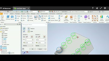 Inventor Rectangular Pattern and Mirror