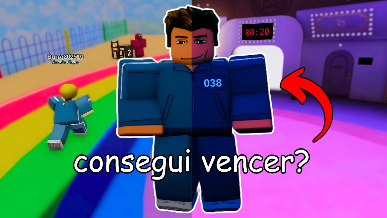 Eu finalmente joguei TODOS os jogos no ROUND 6 do Roblox (Shrimp Game)