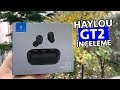 Haylou GT2 ön inceleme TWS Bluetooth Kulaklık & Kutu açılımı