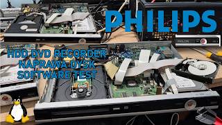 NAGRYWARKA PHILIPS HDD DVD COMBO DVDR3450H cz.2 - formatowanie dysku / wgranie firmware HDD ubuntu