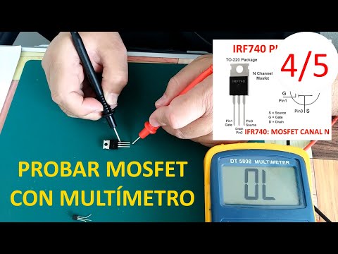 Como Probar Un MOSFET Con Multimetro Digital