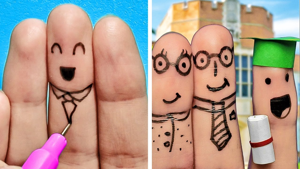 Funny Hand Art And Doodles