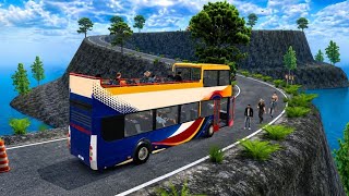 Extreme Mountain Bus Driving 🚌 | Dangerous Cliff Road Bus Simulator Gameplay screenshot 5
