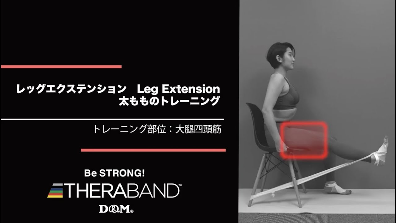 公式】チューブ トレーニング 太もも レッグエクステンション 大腿四頭