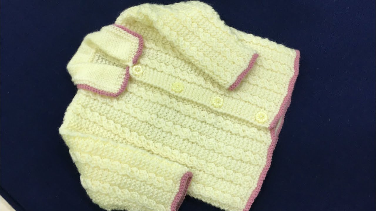 Hand knitted Cardigan size adjustment for ages 3-4 years old