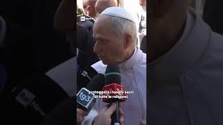 Papa Leone A Rainews24 A Israele Abbiamo Ribadito La Necessità Di Proteggere Luoghi Sacri