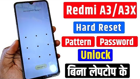 redmi A3 Screen lock remove | Redmi A3 Aa password kaise tode | Redmi A3 Hard Reset Without PC