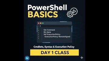 🔥 Introduction to PowerShell | Day 1 Tamil | Part 1 | Basics, Cmdlets, Syntax & Execution Policy