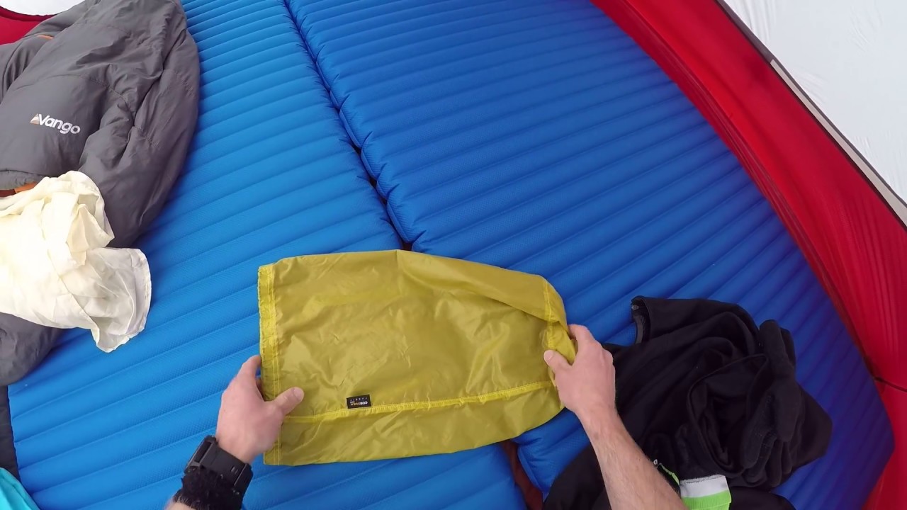 Ultra light sleeping thermarest pillow for camping / flight journey