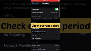 How to watch your daily data usage in your iPhone #apple