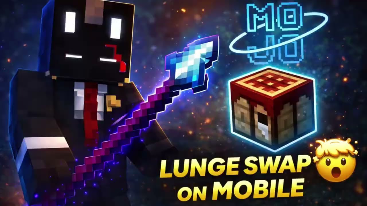 Lunge Swap on Mobile 😱 | Minecraft Java PvP on Android (Mojo Launcher)