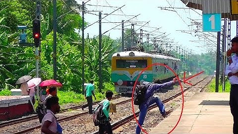 Stuntman on Busy Railway Track on BDC-KWAE Route