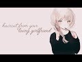 Asmr loving girlfriend gently cuts your hair  softly spoken personal attention crackling fire