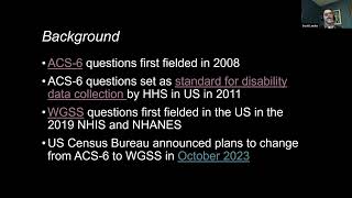 CED Ability Grand Rounds: Moving Disability Measurement Forward