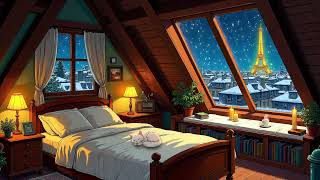 Cozy bedroom glows at night, soft lamps breathe warmth through vintage jazz 1930s mood 🎷🌙 screenshot 3