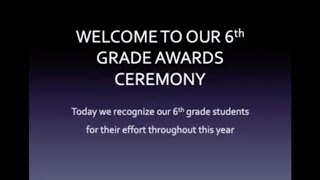 6th Grade Awards Ceremony - Pelion Middle School