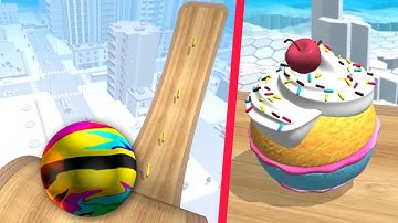 GOING BALLS 🏳️‍🌈Crazy Obstacles🧁🏁 All Levels Gameplay Android, iOS (Part 279)