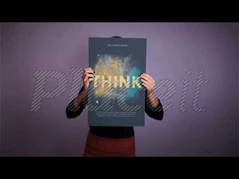 Stop Motion of a Poster Held by Different People