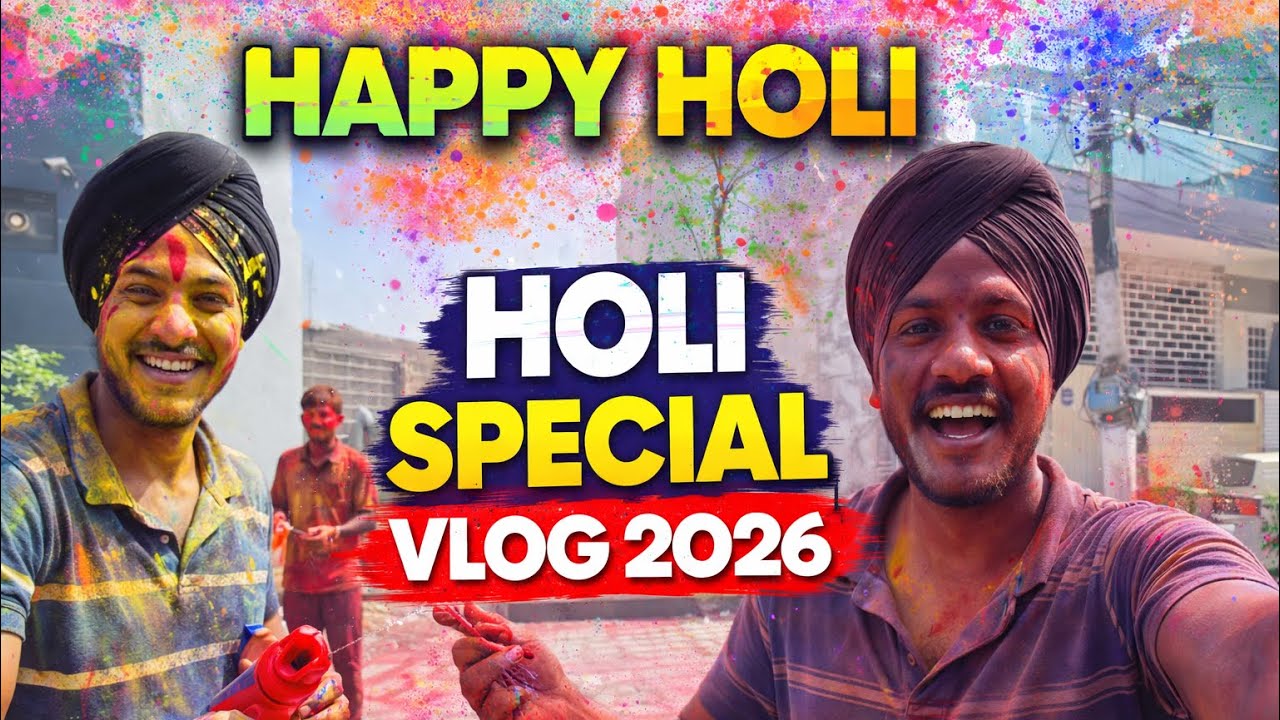 Happy Holi 2026 , celebration,shopping , pure mjje kite 🔫