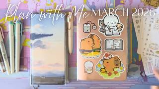 Plan With Me March 2026 | Wonderland222 B6 & Hobonichi Weeks Planner