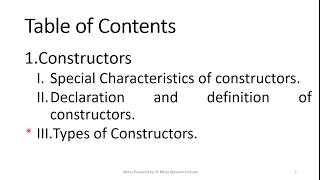 Constructors in C++ Part1