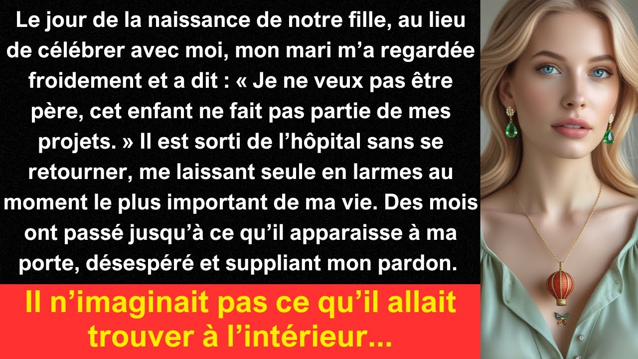 Le jour de la naissance de notre fille, au lieu de célébrer avec moi, mon mari m’a regardée...