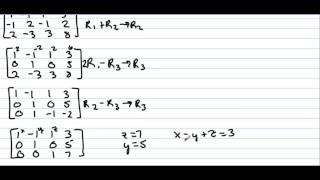 Honors Precalculus Section 6.1 Multivariable Linear Systems and Row Operations