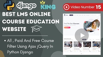 #15 All ,Paid And Free Course Filter Using Ajax jQuery In Python Django #learningmanagementsystem