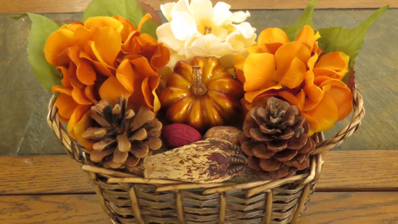 DECORACIONES PARA OTOÑO (ARREGLO FLORAR PARA MESA ) FALL - YouTube