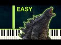 GODZILLA´S THEME - EASY Piano Tutorial