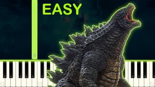 Vignette de la vidéo "GODZILLA´S THEME - EASY Piano Tutorial"