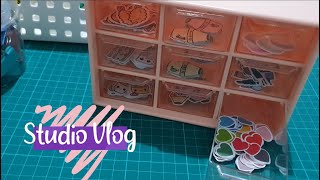 ✿ 08 | Studio Vlog : Shop Sticker Organizing + Little Chit Chat 💜 | Indonesia screenshot 1