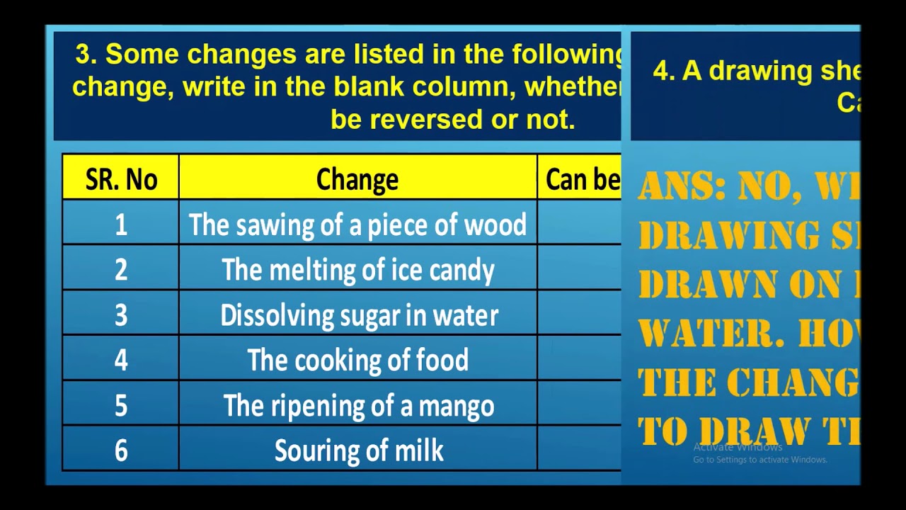 NCERT Solutions for Class 6 Science Chapter 6 Changes Around Us