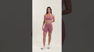 Short Poliamida Fresh Blossom Rosa Matte | Fit Urban