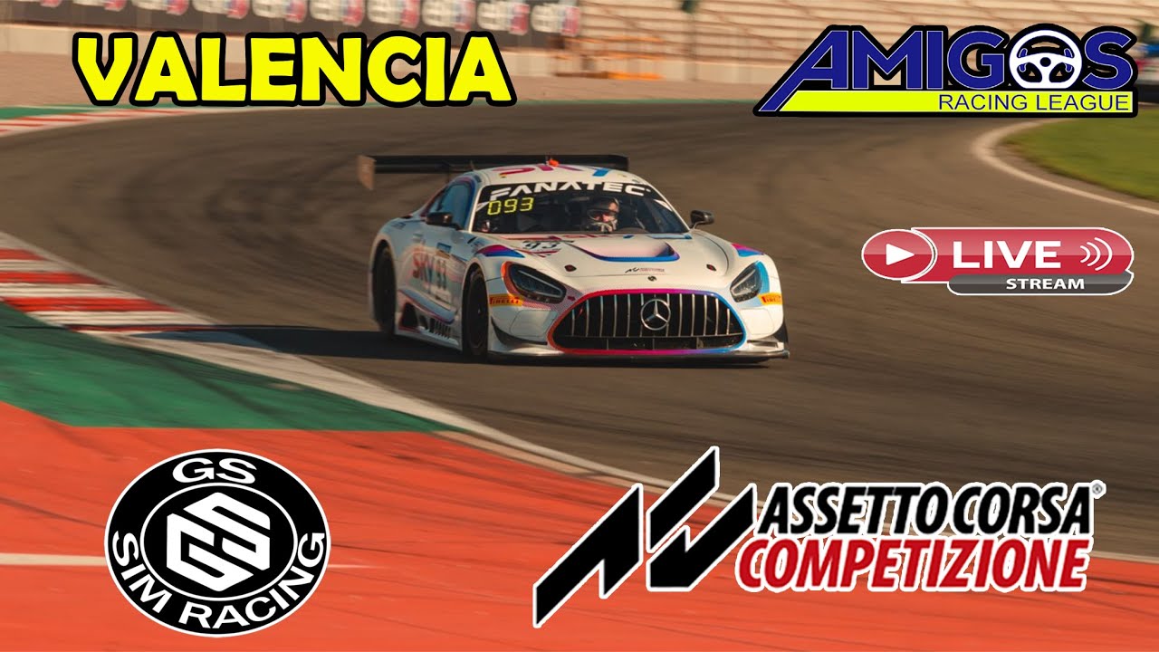 Amigos Racing League - GT3 Valencia 8.15PM - 10 July 2023 - YouTube