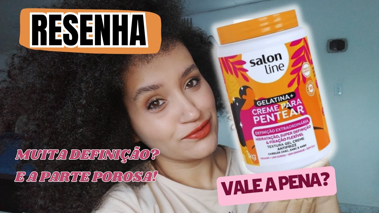 RESENHA GELATINA + CREME PARA PENTEAR SALON LINE