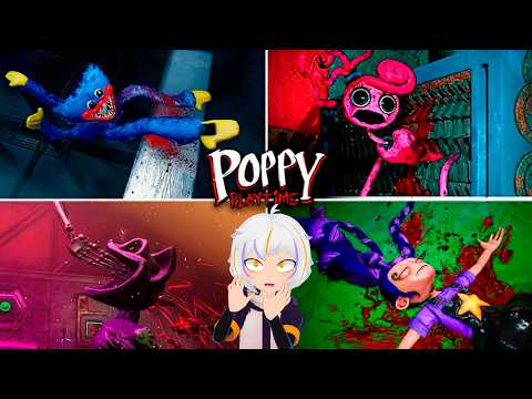 TODAS LAS MUERTES de ENEMIGOS de POPPY PLAYTIME CHAPTER 1-5 | ChuyMine REACCIONA