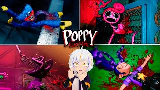 TODAS LAS MUERTES de ENEMIGOS de POPPY PLAYTIME CHAPTER 1-5 | ChuyMine REACCIONA