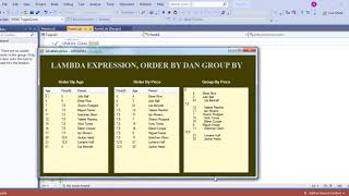 LAMBDA EXPRESSION, ORDER BY DAN GROUP BY (Visual Basic)