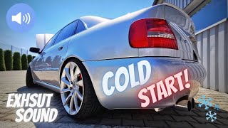 Audi A4 B5 2.8 V6 Cold Start - Exhaust Sound